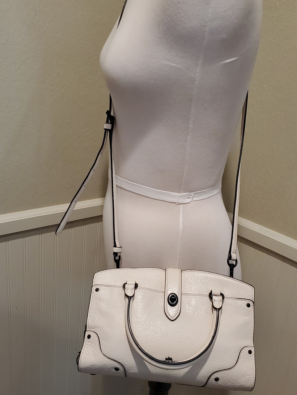 Coach Mini Mercer Bag Chalk White - Picture 6 of 16